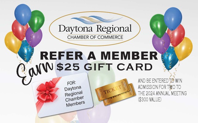 Daytona Chamber offering a Member Referral Offer